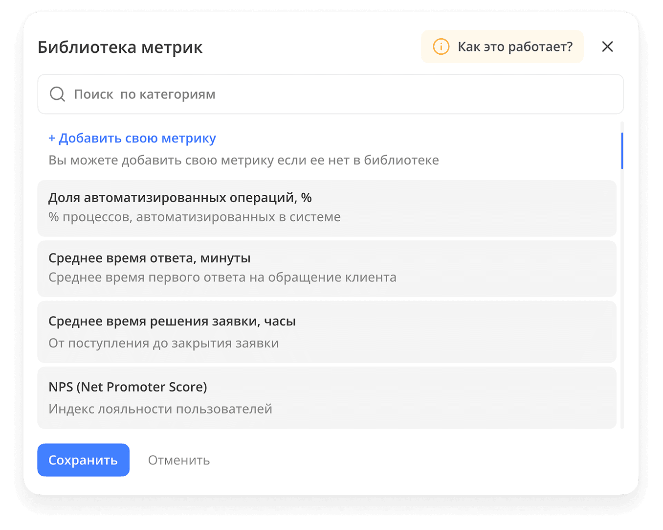 OKR progress panel
